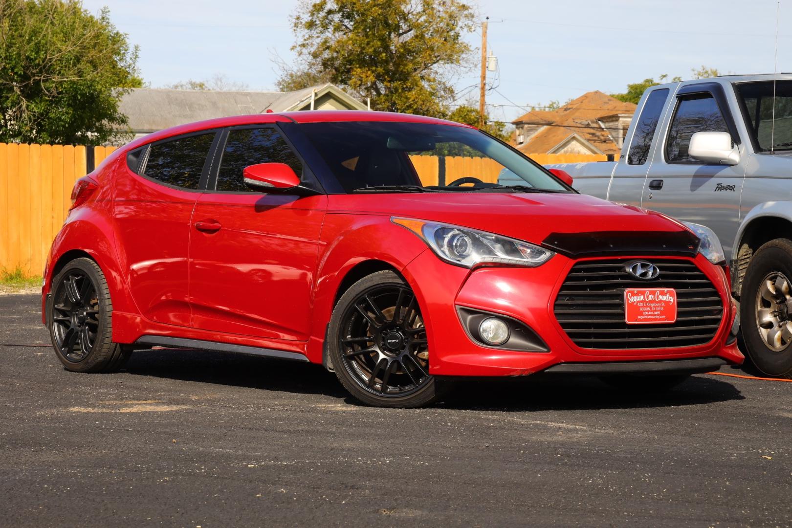 2015 RED HYUNDAI VELOSTER Turbo 6MT (KMHTC6AE6FU) with an 1.6L L4 DOHC 16V TURBO engine, 6-SPEED MANUAL transmission, located at 420 E. Kingsbury St., Seguin, TX, 78155, (830) 401-0495, 29.581060, -97.961647 - Photo#0